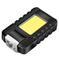 Linterna LED recargable con clip e imán